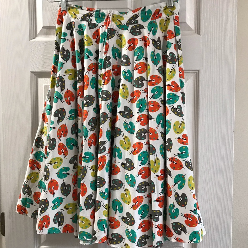 Bernie Dexter Artist Paint palette circle skirt - Picture 3 of 4